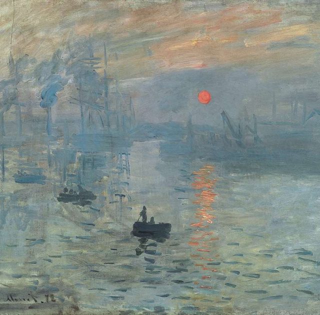 painting Monet sea